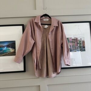 NWT Pink Pleather Jacket